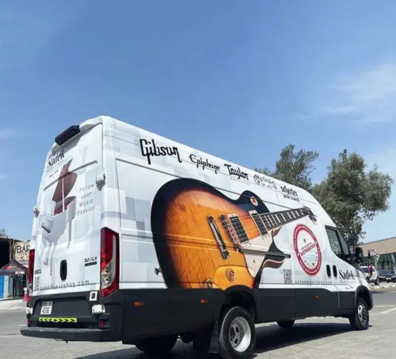 Commercial vehicle branding for businesses in the UAE