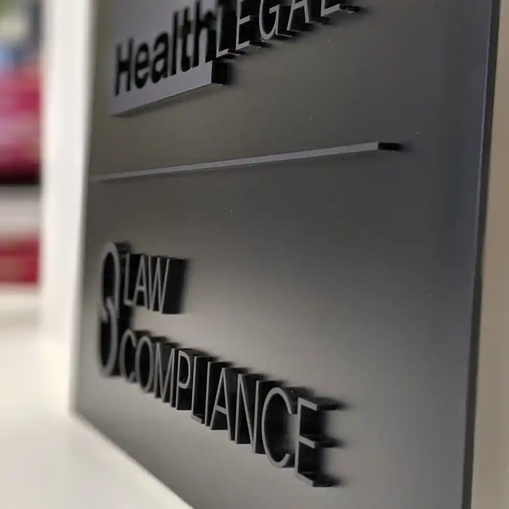 Custom wayfinding signage system for commercial buildings