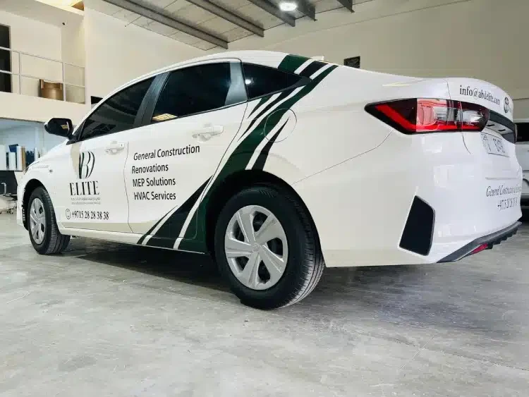 Commercial vehicle branding for businesses in the UAE