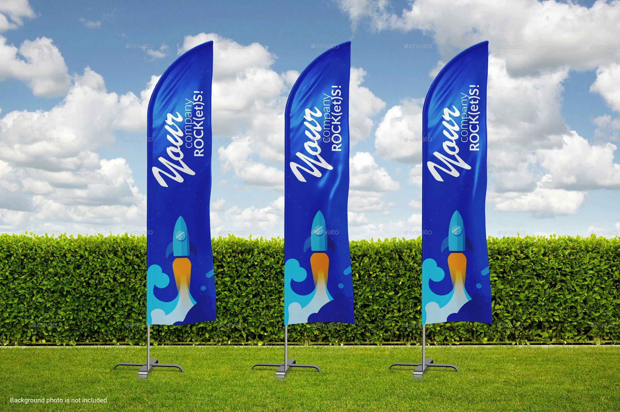 promotional flag systems with custom artwork